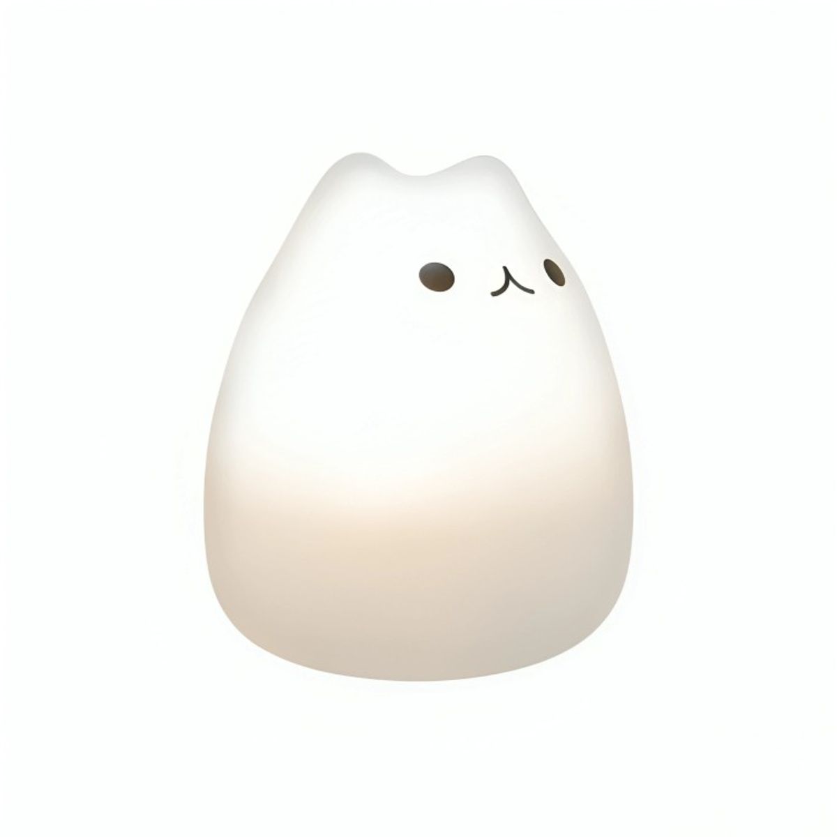 GENERICO - Lámpara de Noche de Silicona LED RGB Squishy Gatito