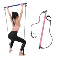 GENERICO - Barra De Pilates Con Banda Elástica Resistencia Yoga
