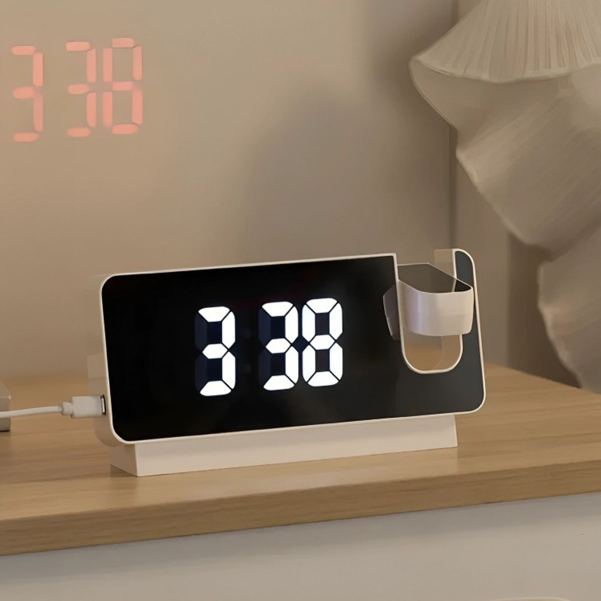 GENERICO - Reloj Digital Proyector Blanco