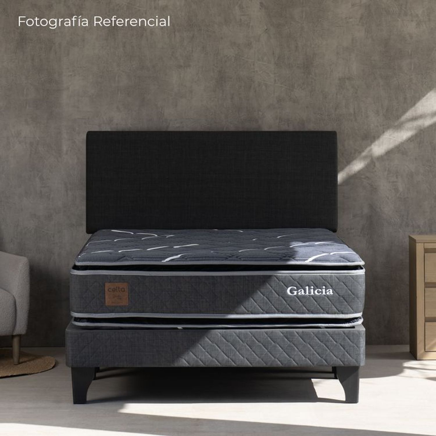 CELTA Cama Europea Pocket Plus Galicia 2 plazas x 2 m BD +