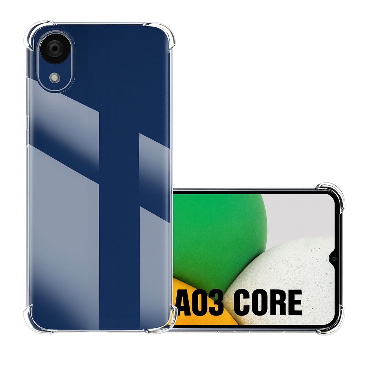 GENERICO - CARCASA TRANSPARENTE ANTIGOLPE REFORZADA PARA SAMSUNG A03 CORE