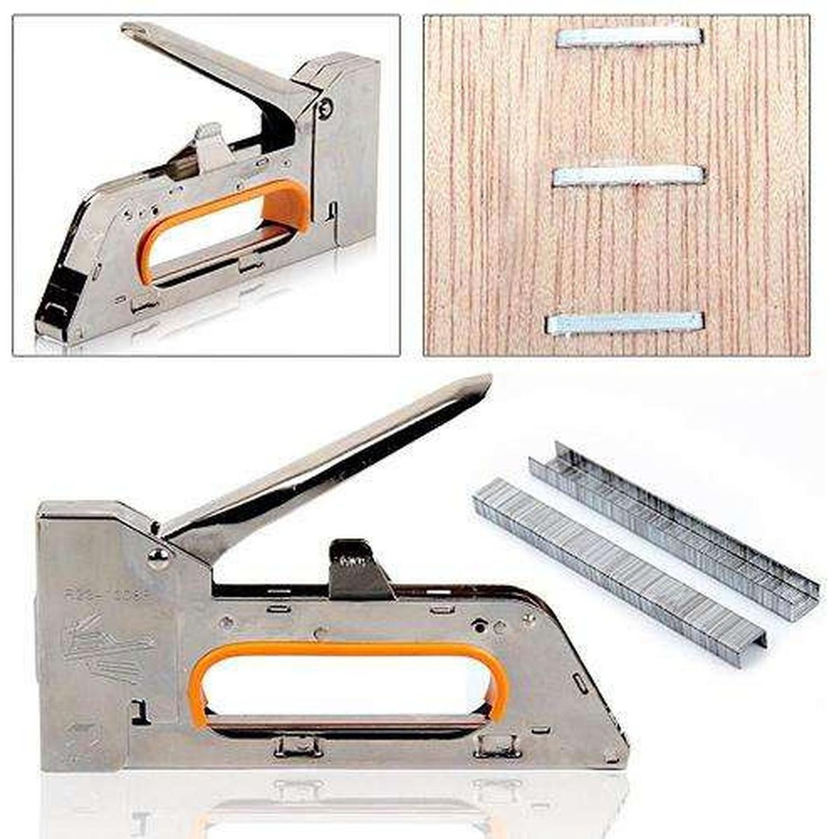 GEN - Grapadora Corchetera De Tapiceria Engrapadora Manual Madera