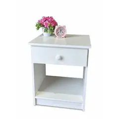 GENERICO - Velador 1 cajon 43x56x39 cm blanco