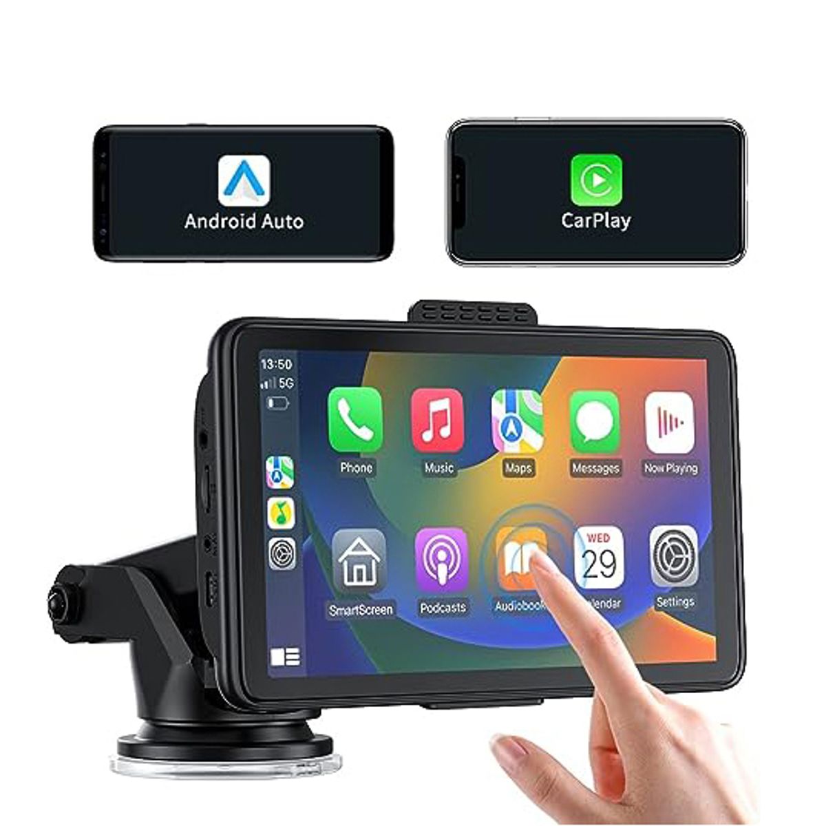 GENERICO - Pantalla Smart Para Auto Radio Navegador Carplay Android Facil Instalacion