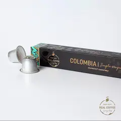 REAL COFFEE - 10 Cápsulas Compatibles Nespresso Colombia ,