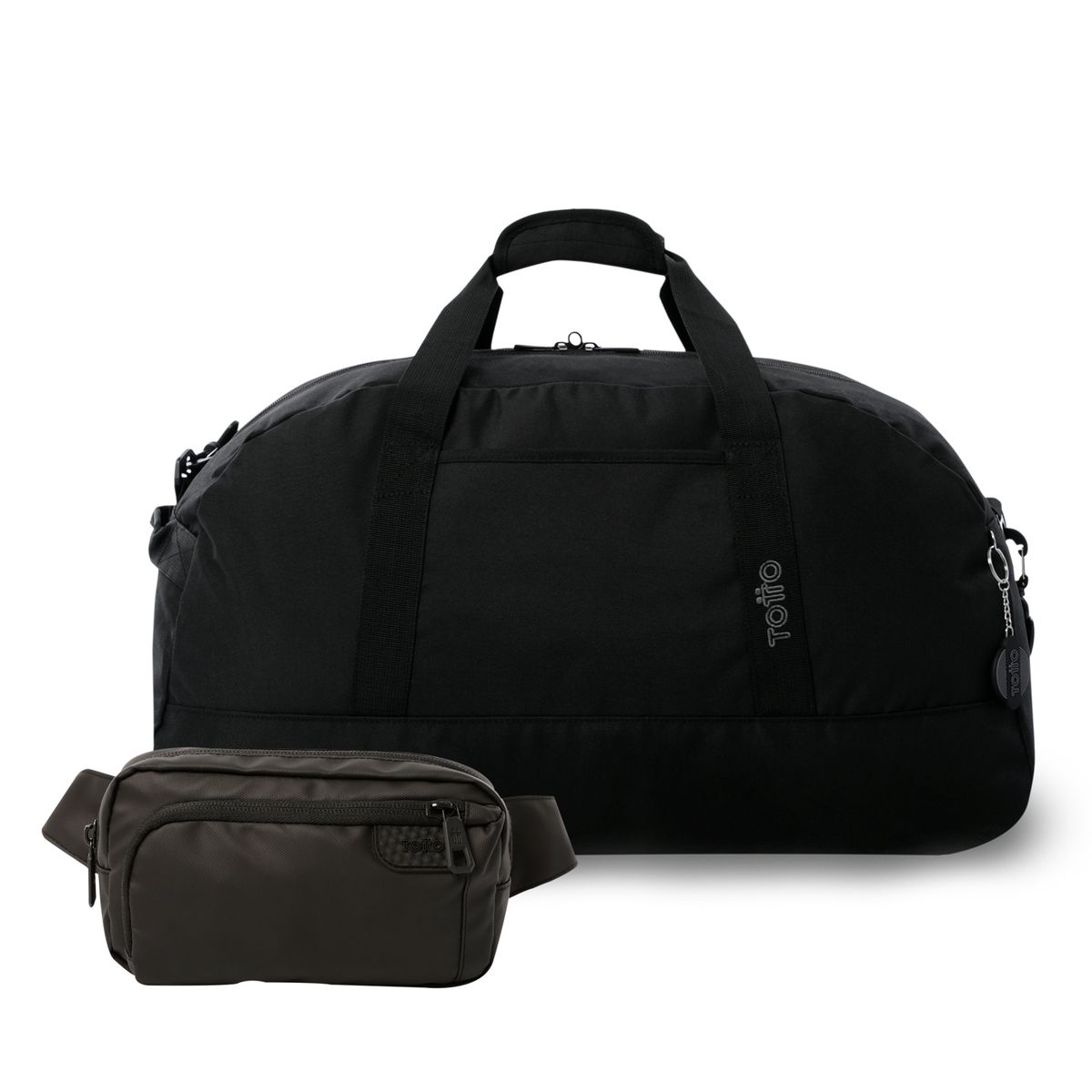 TOTTO - Pack Bolso Active L + Banano Chill Negro Totto