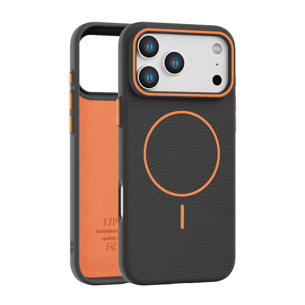 Carcasa Textura Cuero Para iPhone 17 / Negro, marca GENERICO - Foto Principal