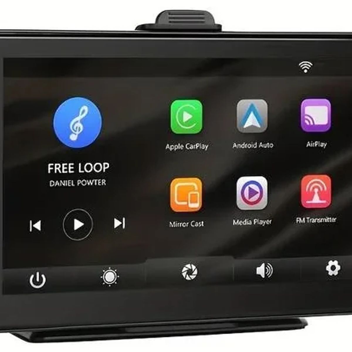 GENERICO - Pantalla Portátil Auto 7¨ Compatible Carplay Android Bluetooth Negro