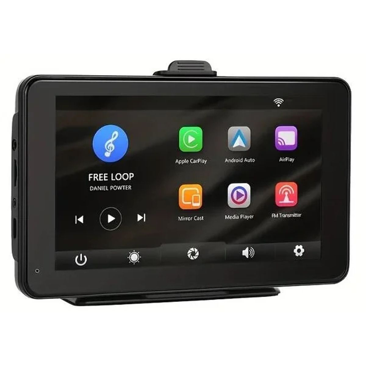 GENERICO - Pantalla Portátil Auto 7¨ Compatible Carplay Android Bluetooth Negro