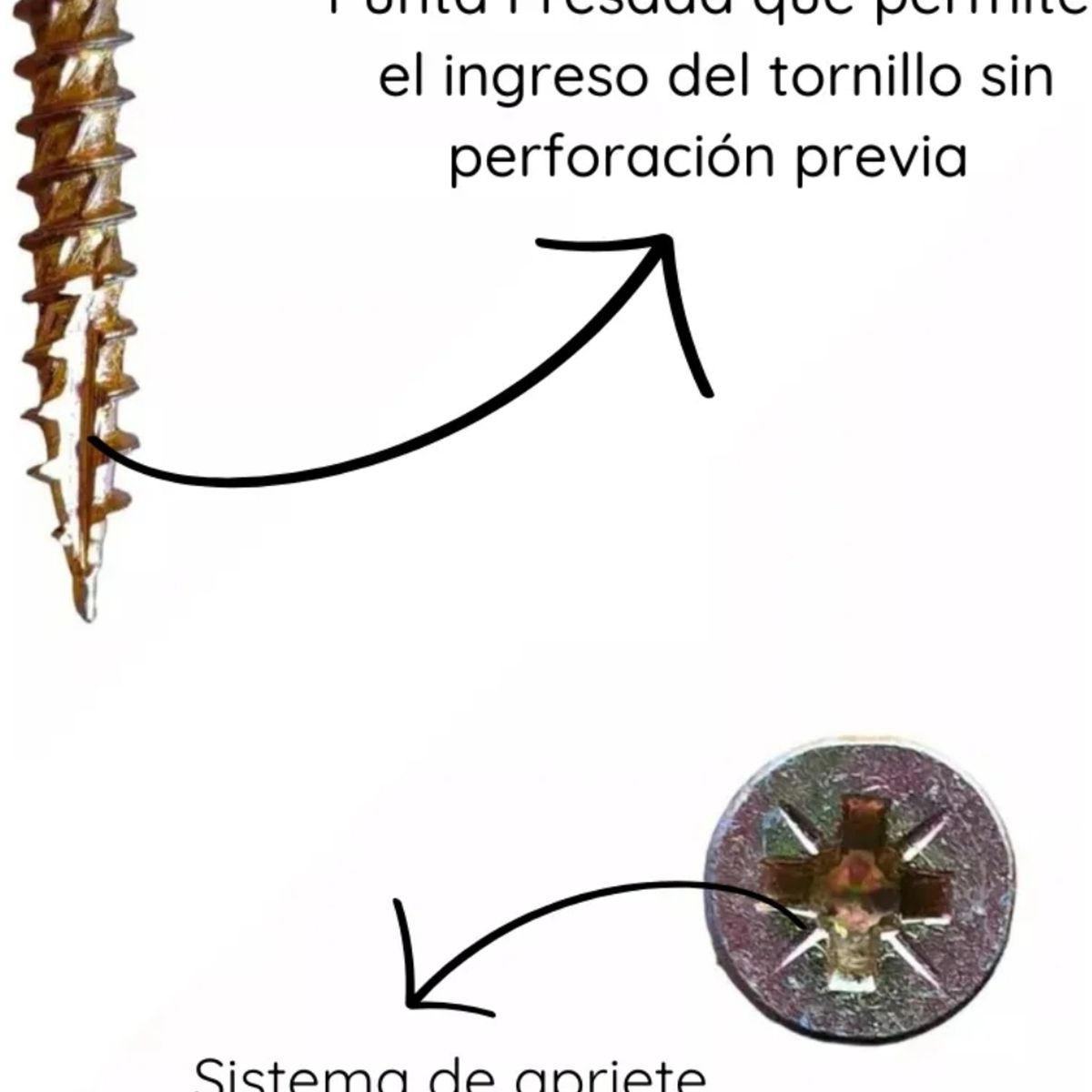 GENERICO - Tornillo Turbo Screw #14(6) 100/60 X 1000 Unds