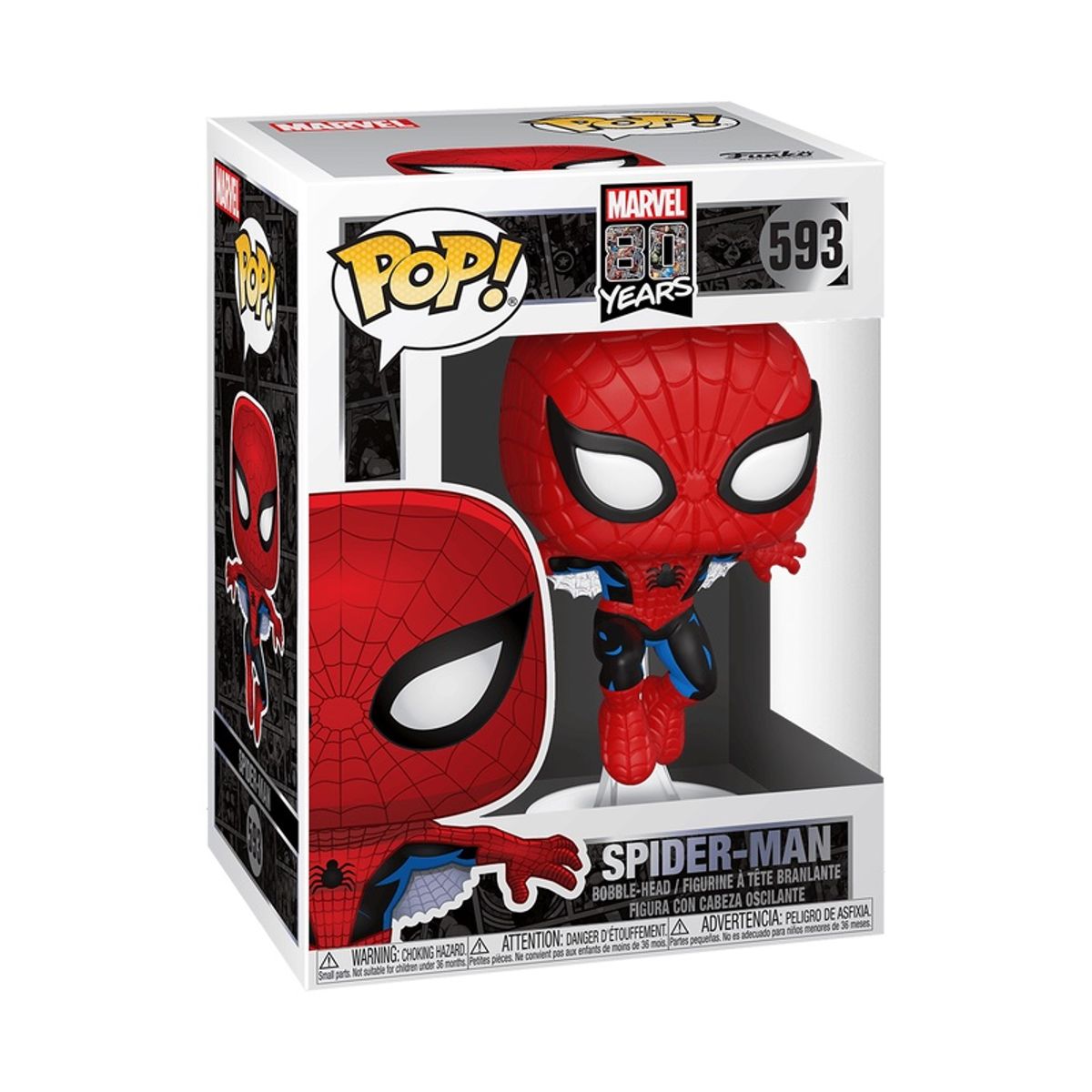 FUNKO - Funko Pop Spiderman 593 + Protector