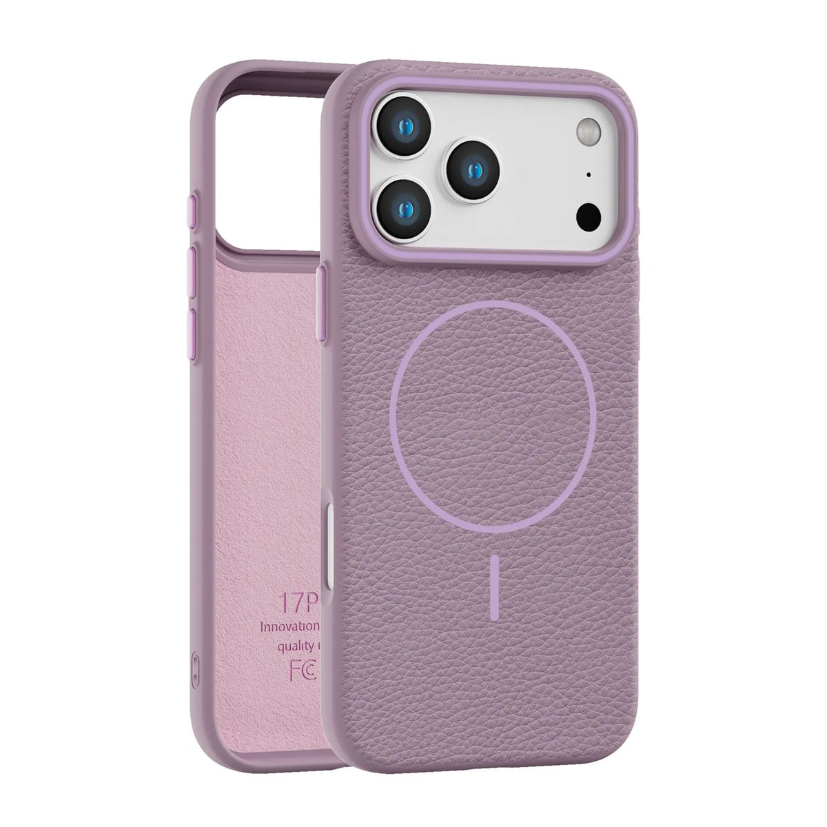 GENERICO - Carcasa Textura Cuero para iPhone 17 Air / Purpura