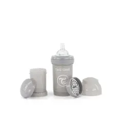 TWISTSHAKE - Mamadera Anti-Cólico 180ml Gris Pastel