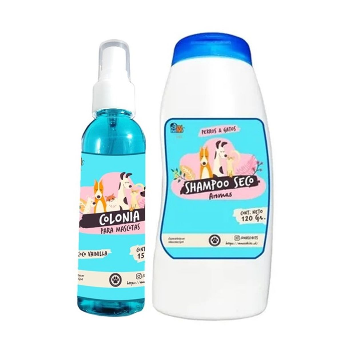 MASCOKITS - Kit Para Perro Shampoo Seco  Colonia Coco-Coco