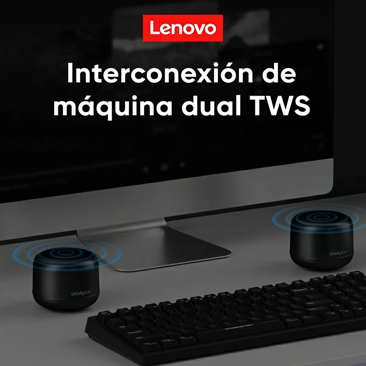 LENOVO - Parlante bluetooht Lenovo K14 Negro