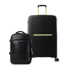 TOTTO - Pack Maleta Wave 23 Kilos + Mochila de viaje Trip Negra