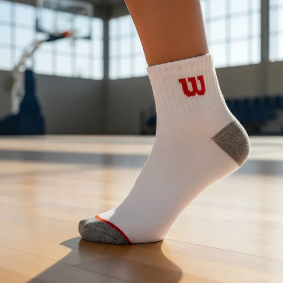 WILSON - Calcetines Wilson 20 Pack Hombre Quarter Reforzados Blanco Talla 40 a 44
