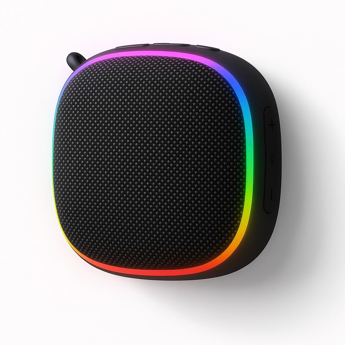 GENERICO - Mini Parlante Bluetooth Portátil con Luces LED RGB  Sonido 360°