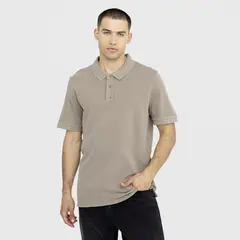 BLACK - Polera Polo Pique Cafe Claro Bubba