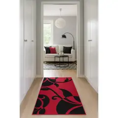 MROTTO - Alfombra de Pasillo Rojo 70 x 230 cm Moderna