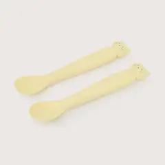 OPALINE - Set 2 cucharas gato amarillo