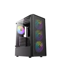 GENERICO - Gabinete - Antec AX26 RGB Elite - SFuente - ATX - Negro