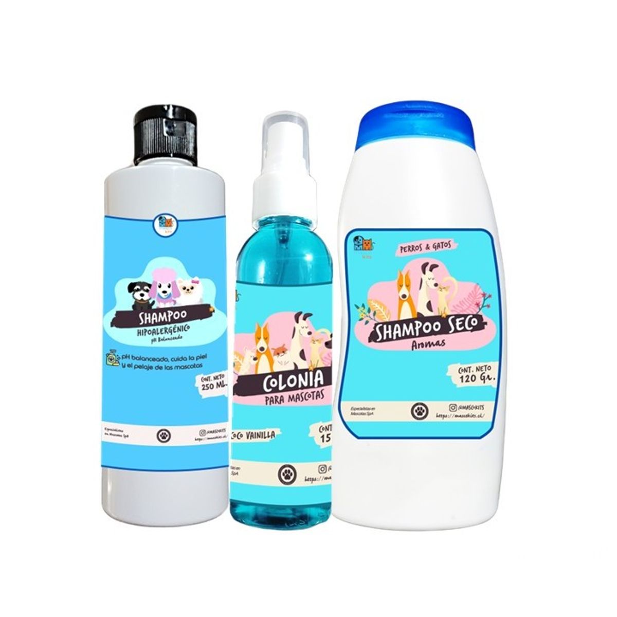 MASCOKITS - Colonia Perro  Perrito Sin Alcohol 150ml + Shampoo