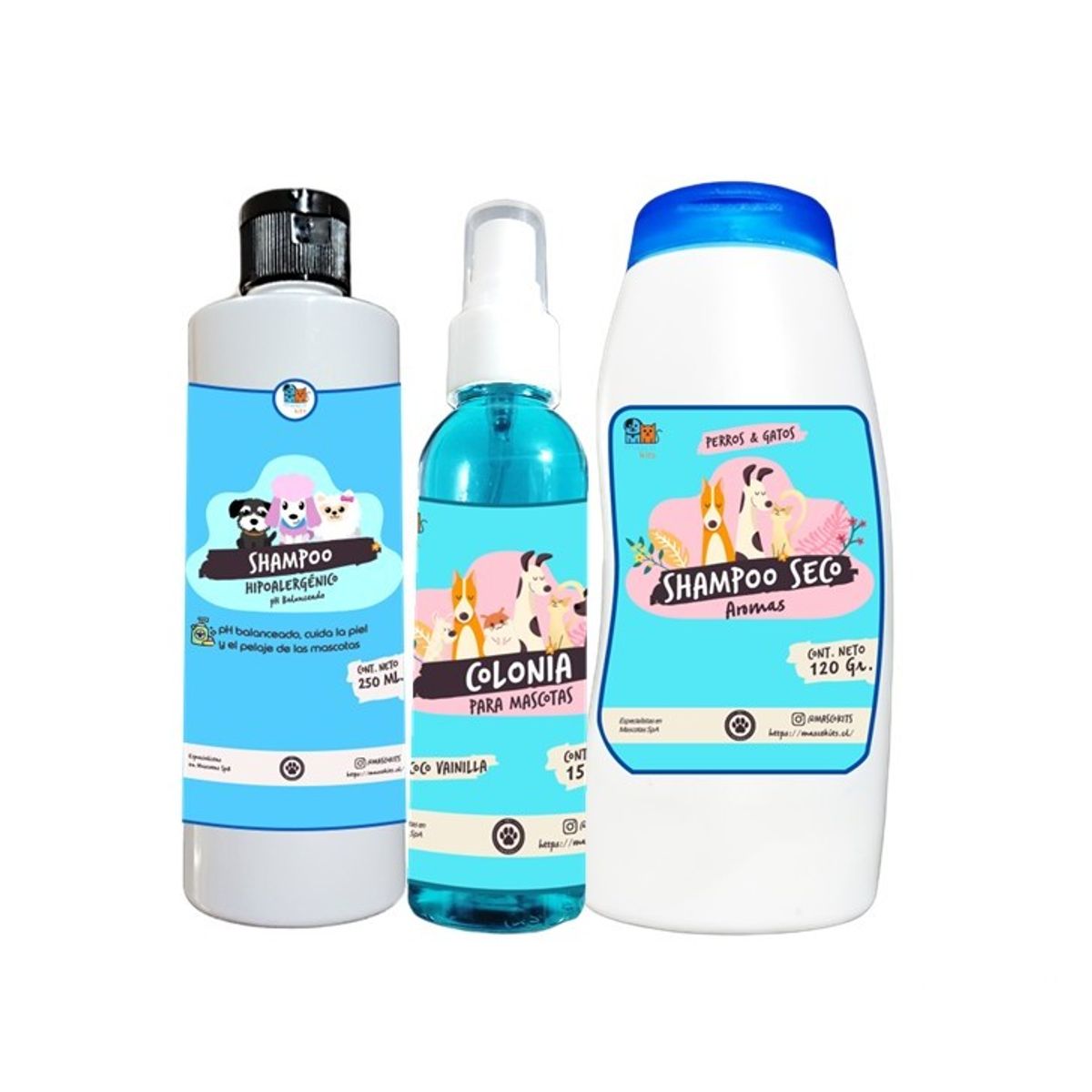 MASCOKITS - Colonia Perro  Perrito Sin Alcohol 150ml + Shampoo