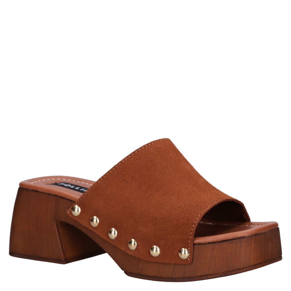POLLINI - Sandalia Mujer Casual Marrón Pollini