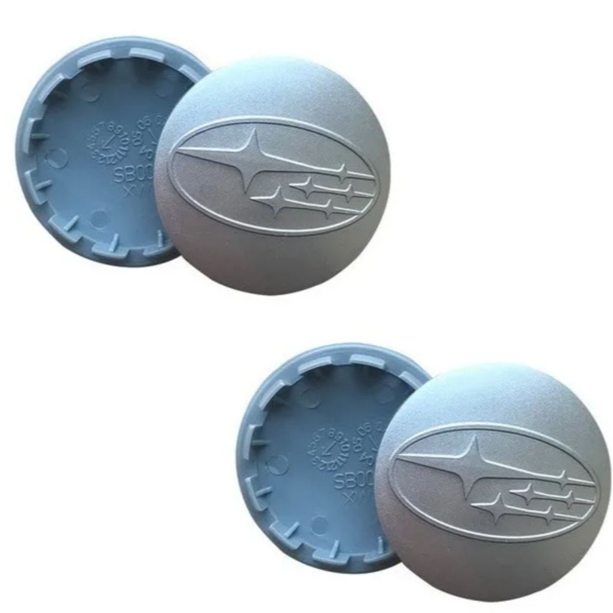 GENERICO - 4 Tapa Centro de Llanta para Subaru 60mm