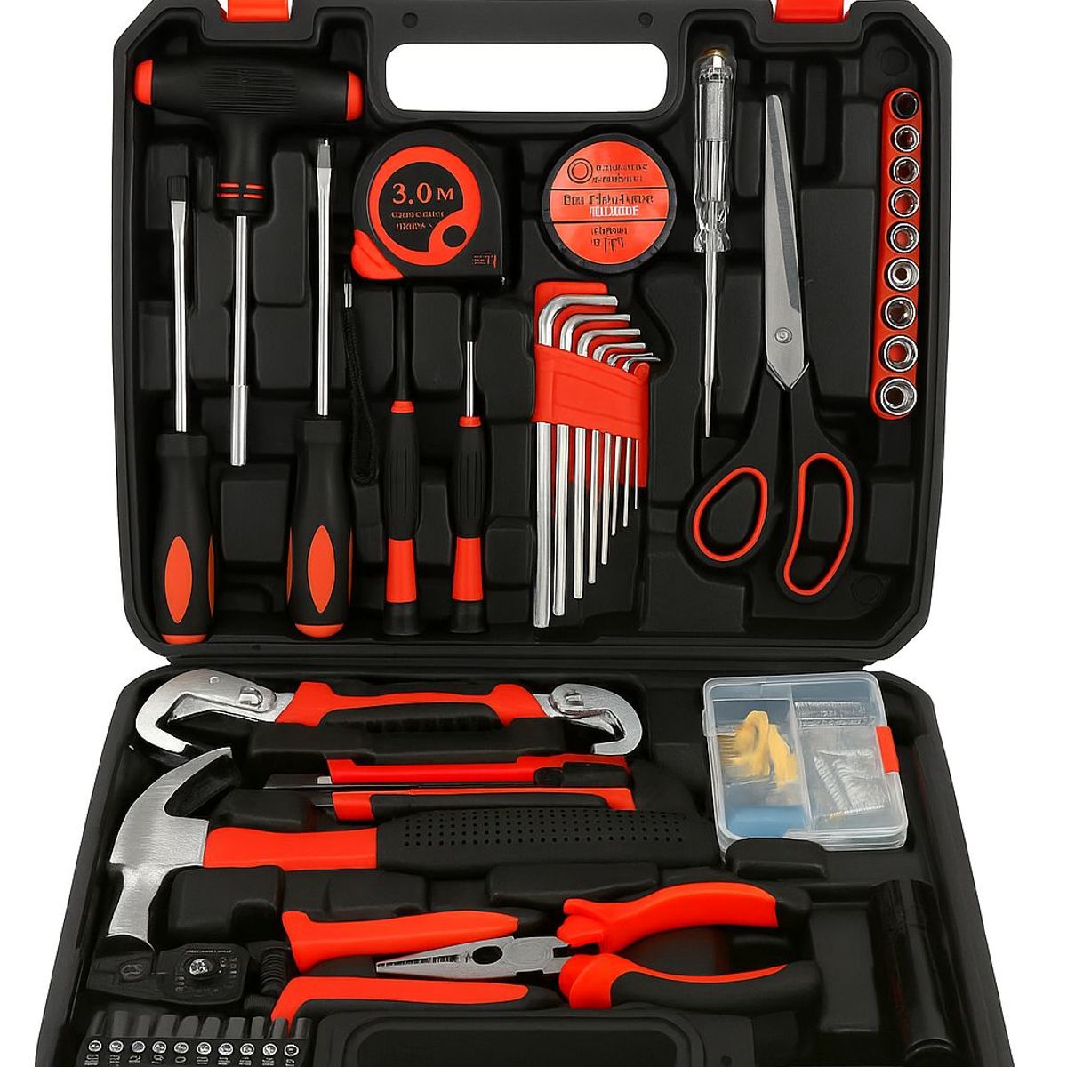 GENERICO - Set De Herramientas Manuales Maletin Negro