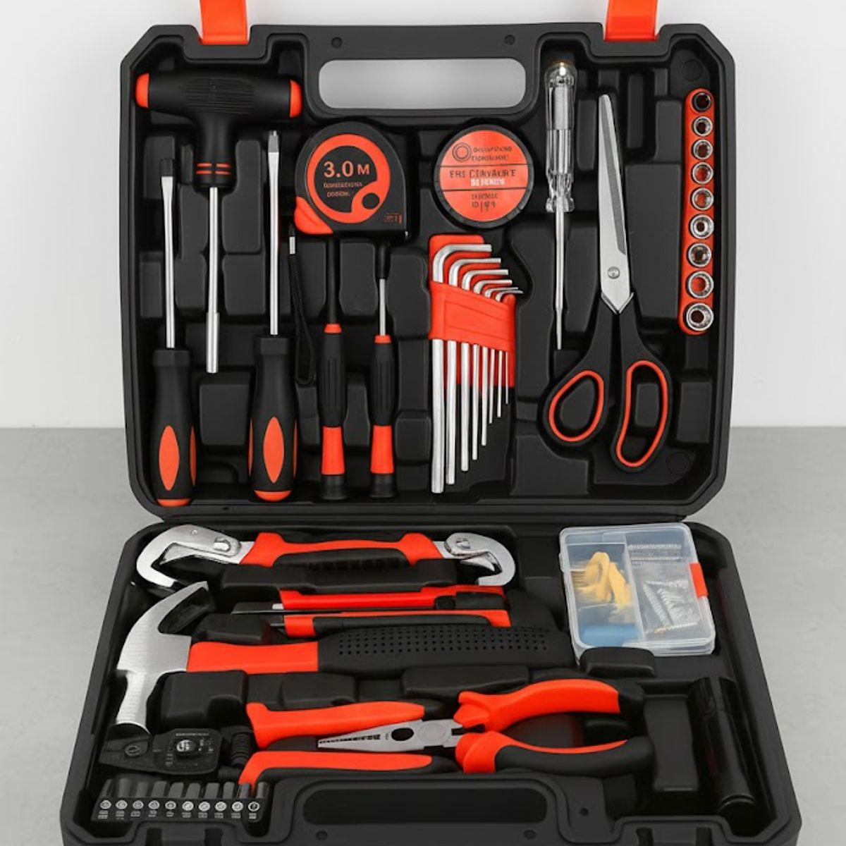 GENERICO - Set De Herramientas Manuales Maletin Negro