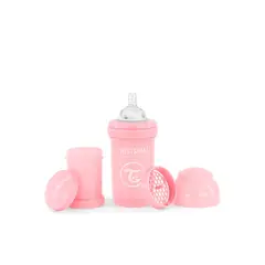 TWISTSHAKE - Mamadera Anti-Cólico 180ml Rosado Pastel
