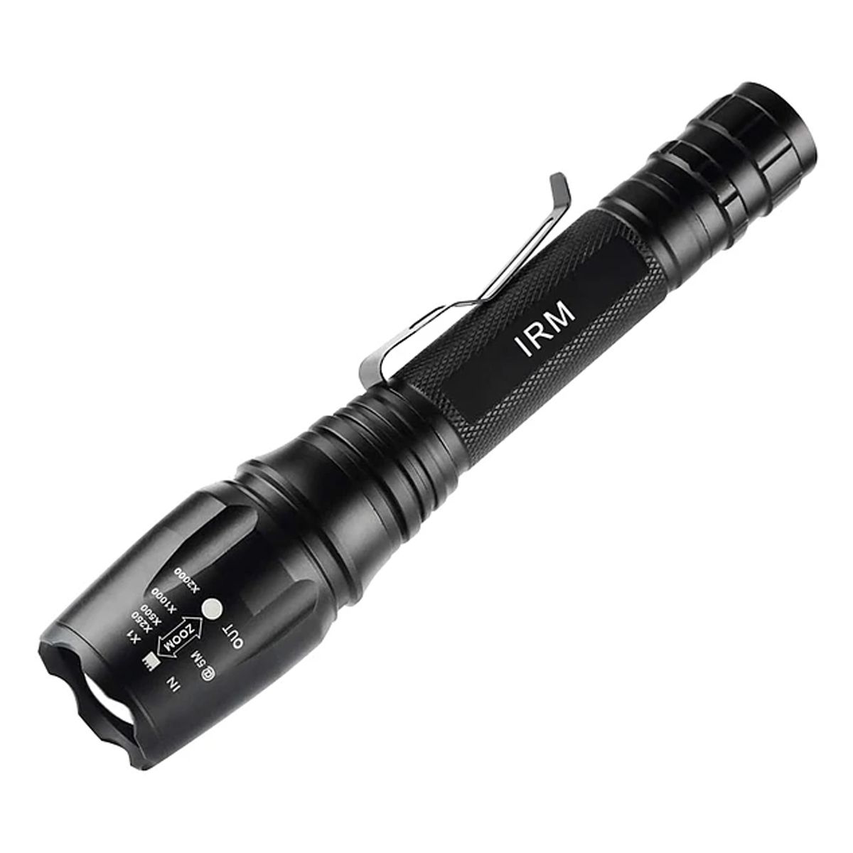 IRM - Linterna Led SWAT 18000 Lumens IP65 Con 2 Baterías Recargable Alto Brillo