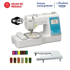 BROTHER - Máquina de coser NV970L con Wifi + Mesa de extensión + 12 hilos regalo