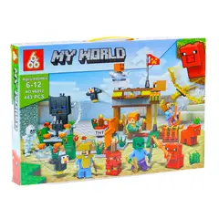 GENERICO - Bloques de construccion MYWORLD 443 66052 del mundo MINECRAFT