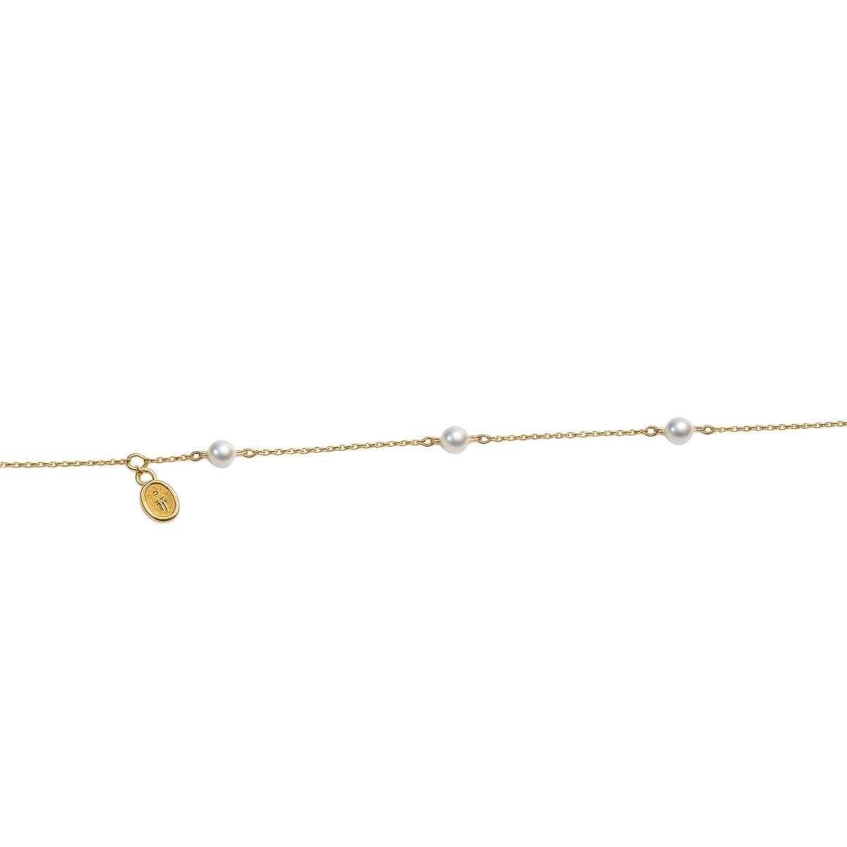 JB JOYAS BARON - Pulsera Oro Amarillo 18kt Rosario Perlas Cultivadas 3,5MM