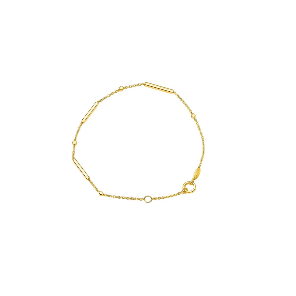 JB JOYAS BARON - Pulsera Oro Amarillo 18kt Barras-Puntos