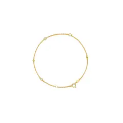 JB JOYAS BARON - Pulsera Oro Amarillo 18kt Circonita-Bolitas