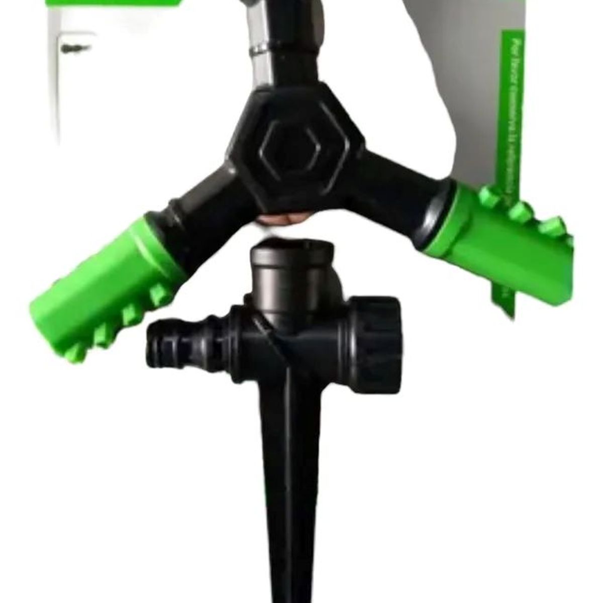 METALFER - Aspersor De Riego Triple Ultra Potente Plástico 1 Pieza