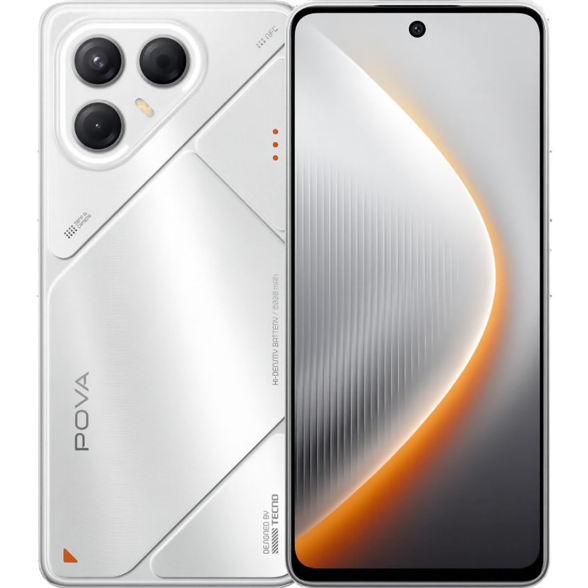 TECNO MOBILE - Celular Tecno Pova 7 5G 256GB + 8GB Magic Silver
