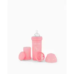 TWISTSHAKE - Mamadera Anti-Cólico 260ml Rosado Pastel