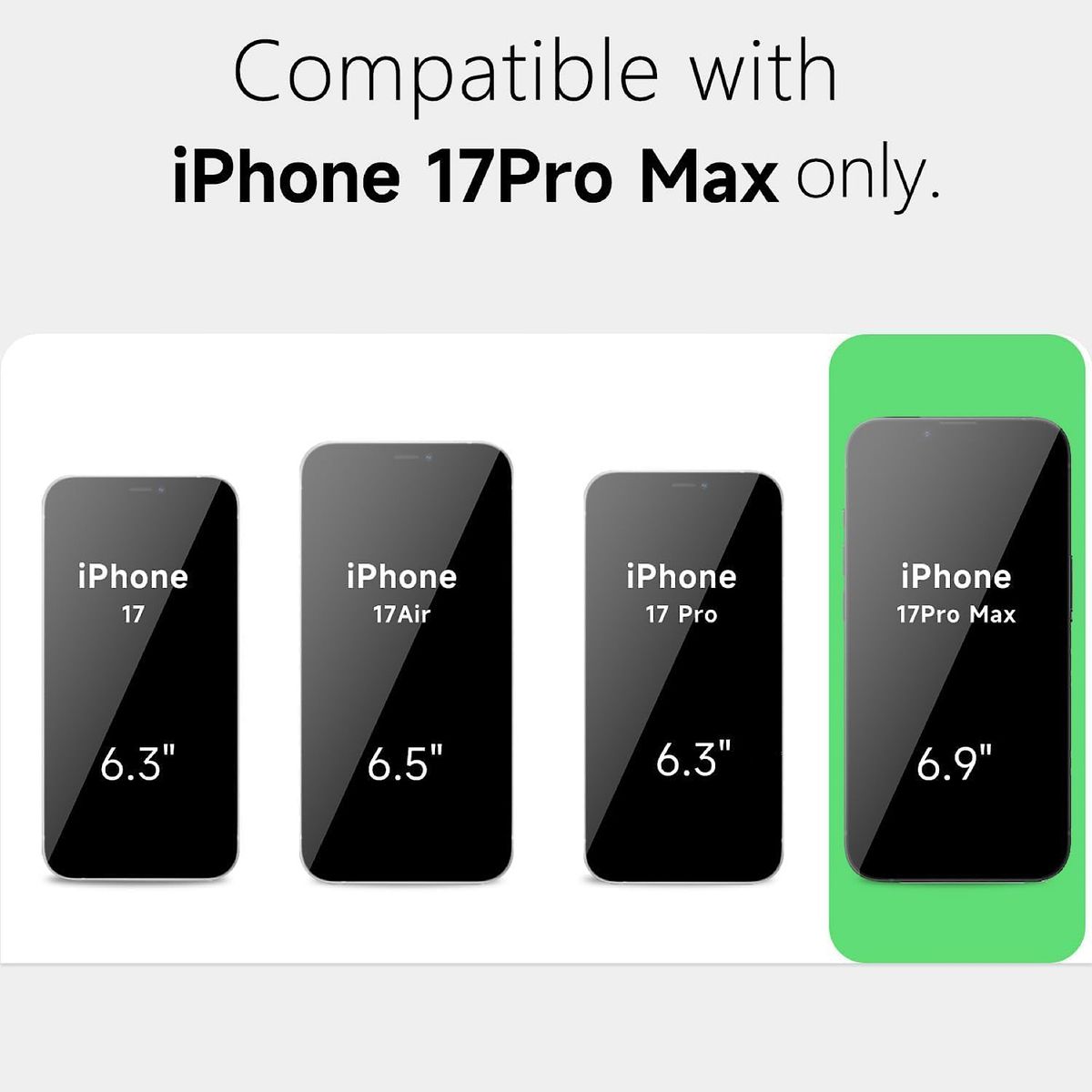 GENERICO - Funda De Silicona Soft Para iPhone 17 Pro Max - Blanco