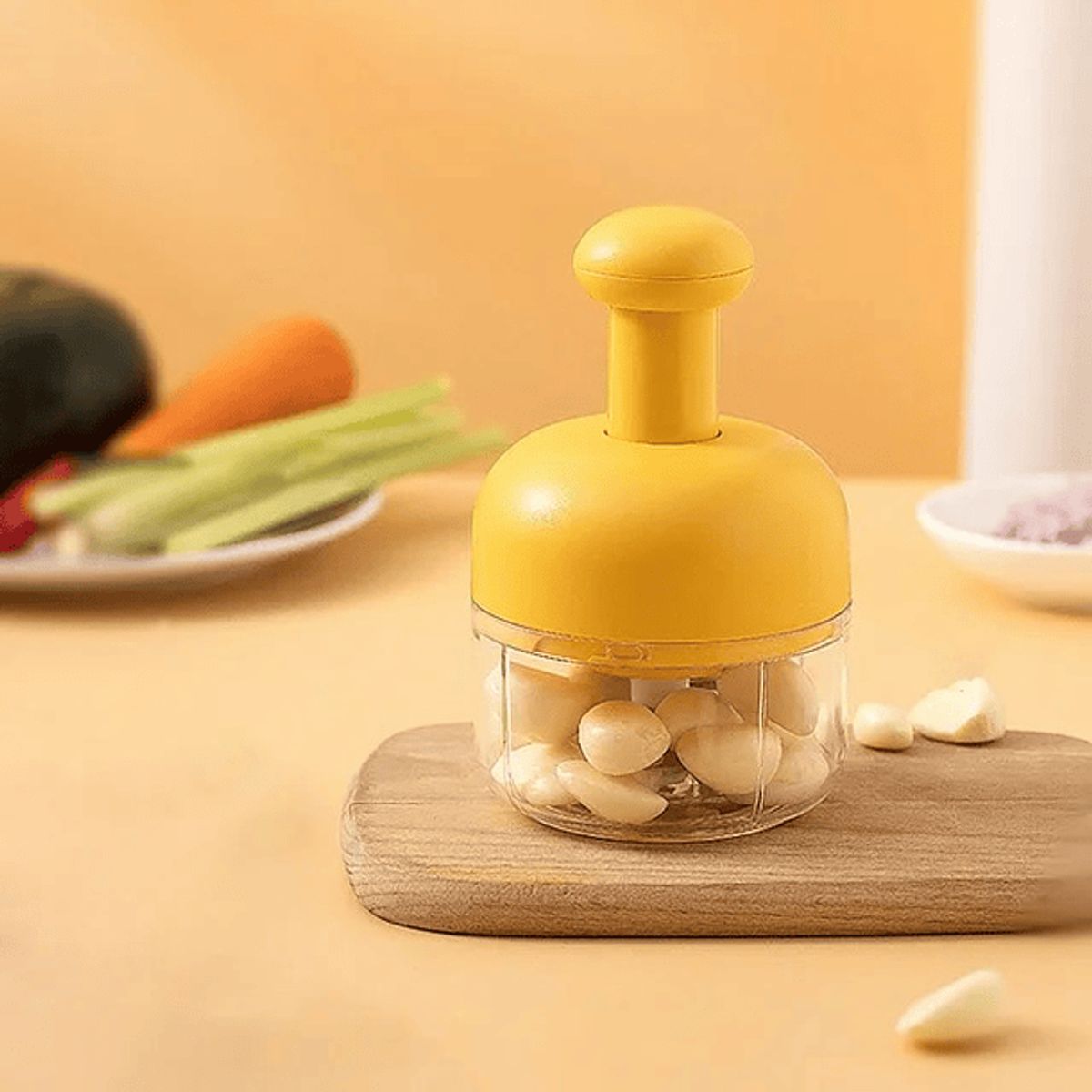 GENERICO - Mini Picadora Triturador Manual Verduras Portátil