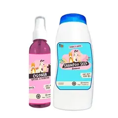 MASCOKITS - Kit Para Gato Shampoo Seco Colonia Frambuesa-Coco
