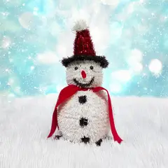 GENERICO - Adorno navideño mono de nieve 30cm