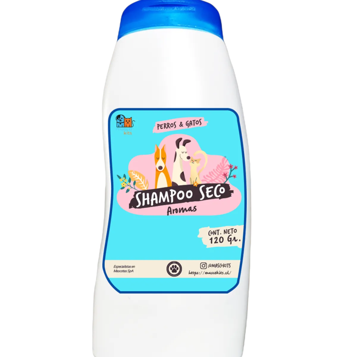 MASCOKITS - Kit Para Gato Shampoo Seco Colonia Mango-Coco