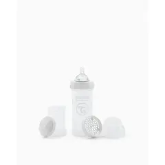 TWISTSHAKE - Mamadera Anti-Cólico 260ml Blanco
