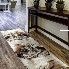 MROTTO - Alfombra de Pasillo Beige 70 x 230 cm Moderna