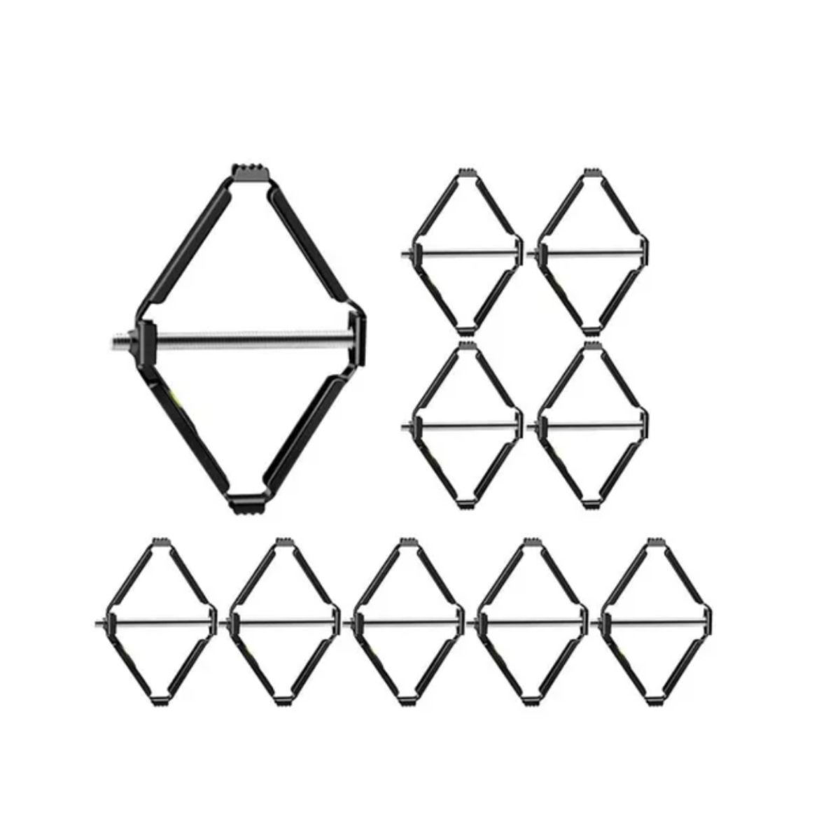 GENERICO - Set 10 Tornillos Restauradores para Cajas de Enchufe – Plástico Resistente